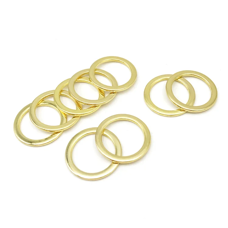 Custom Fashion Swimwear Metal Bra O Ring Sliders Hooks For Swimwear Metal Ring Buckle