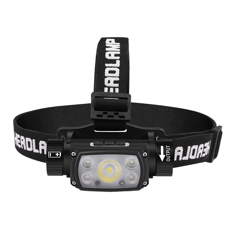 RTS Professional Waterproof USB Rechargeable 180 Degree Adjustable LED Headlamp Detachable Sensor Camping Headlamp With Magnet