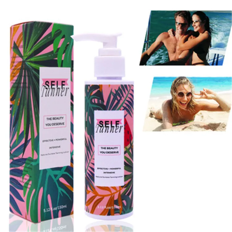 ISO OEM bronze tanning body lotion Instant self tanning cream