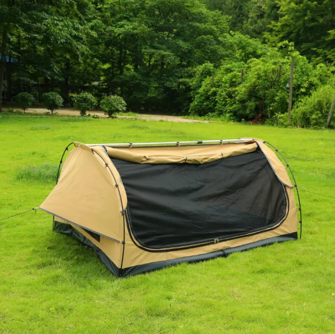 Waterproof Canvas Swag Travelling Double Camping Swag Tent