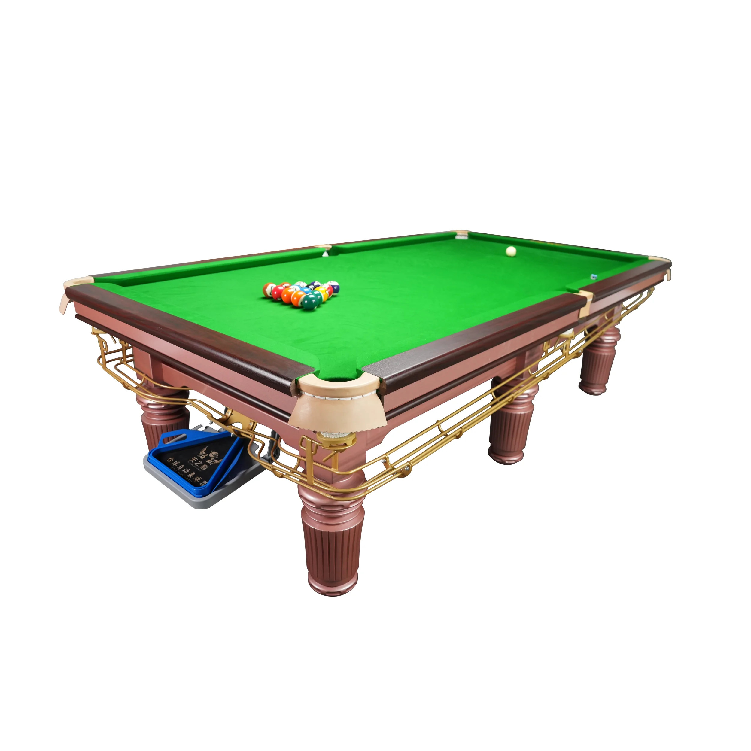 Modern 7 8 9 10 12 Feet Solid Wood Frame Snooker & Billiards Table with Slate Roof International Standard Size