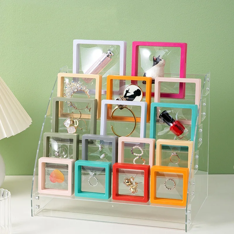 New Style Bracelet Storage Organizer Anti-Oxidation Gift Earring Box Jewelry Packaging Display Box With PE Film