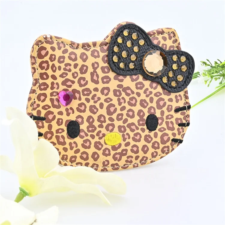 Модное милое зеркало в форме котенка с индивидуальным логотипом мини для