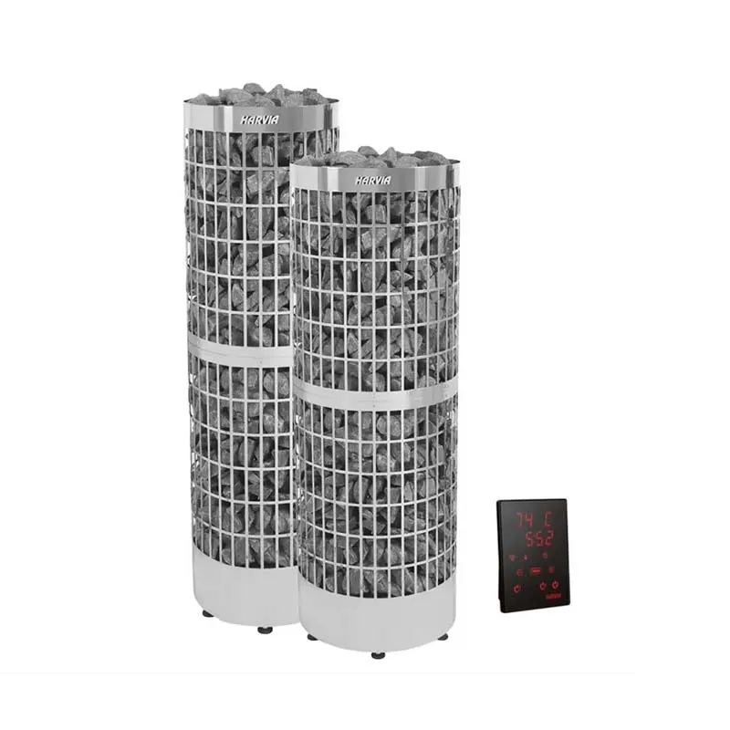 HPC704XE Harvia Cylindro полая конструкция из нержавеющей стали нагревательная печь для сауны с панелью управления