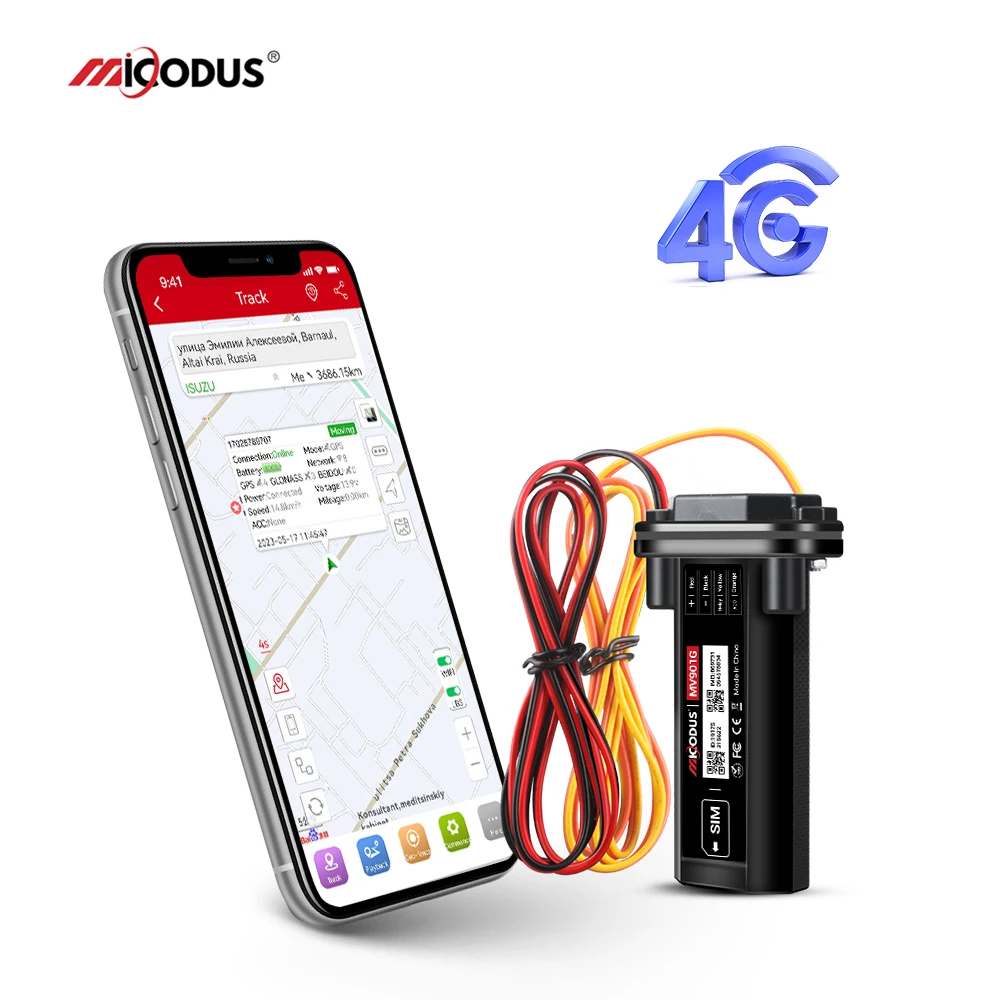 Micodus MV901G водонепроницаемый мотоцикл устройство слежения за автомобилем реле 4G Gps трекер Rastreador двигатель отсечка