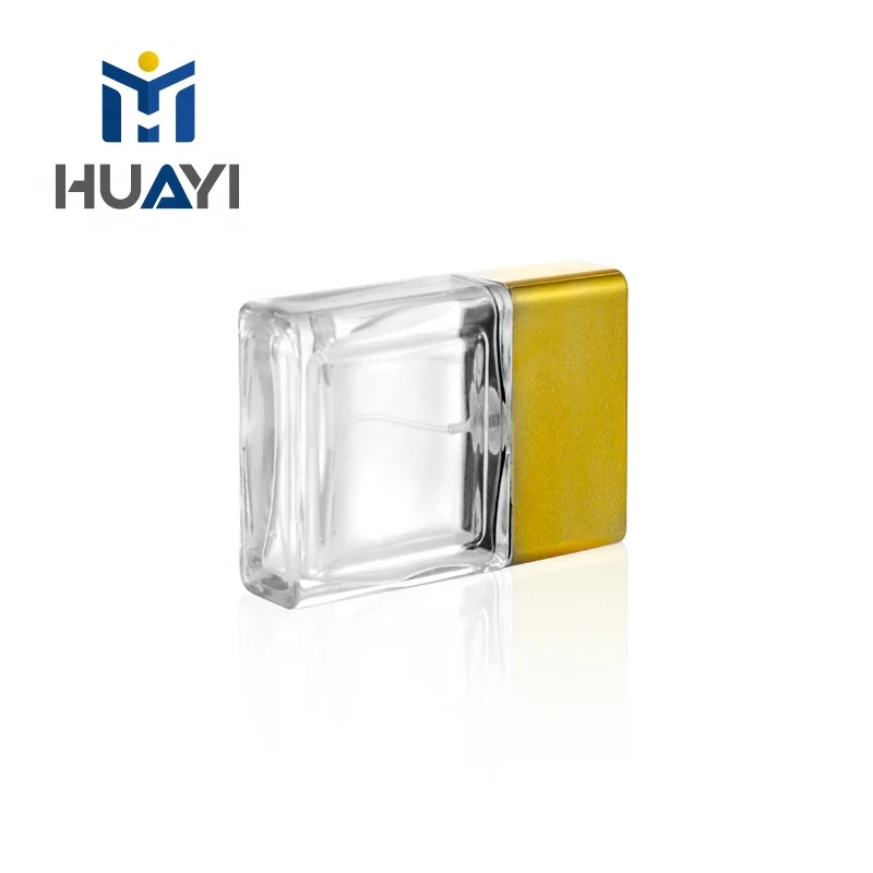 HUAYI wholesale women men 50 ml 15/410 screw neck cute cosmetic empty clear glass perfume bottle