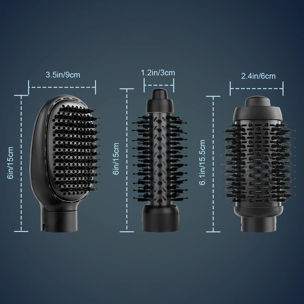 private label hair styling tools 1200w metal hot air brush hair straightener blow dryer brush