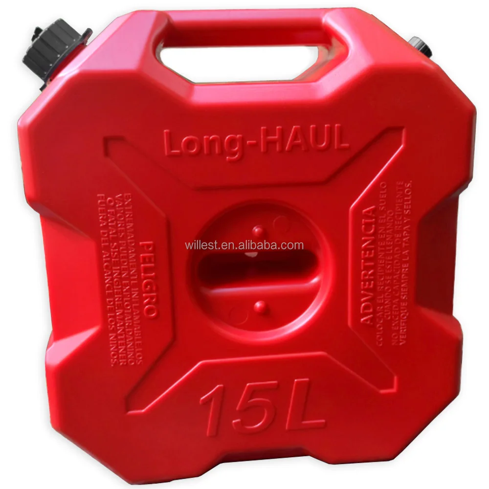 Пластиковый топливный бак HDPE HUTZ бензиновый масляный портативный JC15PH01 15 литров пластиковый газовый