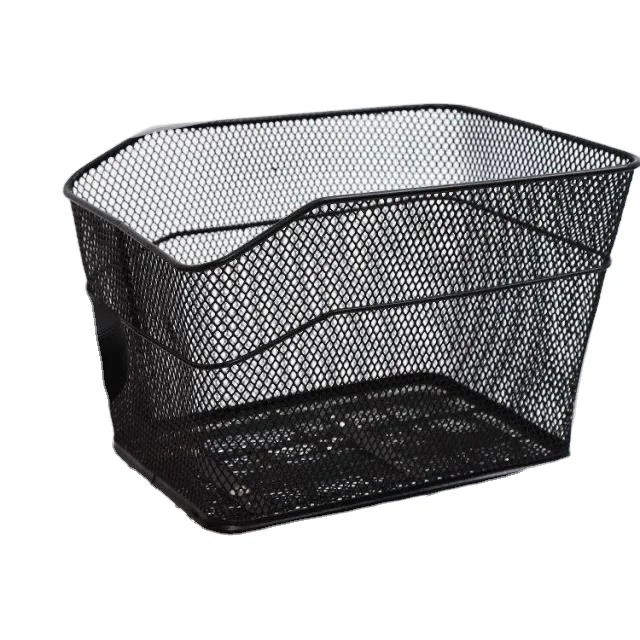 High quality factory wholesale mountain bike rear-mounted basket, large capacity wire bicycle basket