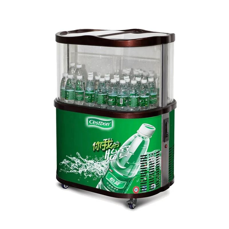 Small Commercial Beverage Promotion Refrigerator Display Cabinet Customized  Display Showcase Refrigerated Freezer  Sale OEM/ODM