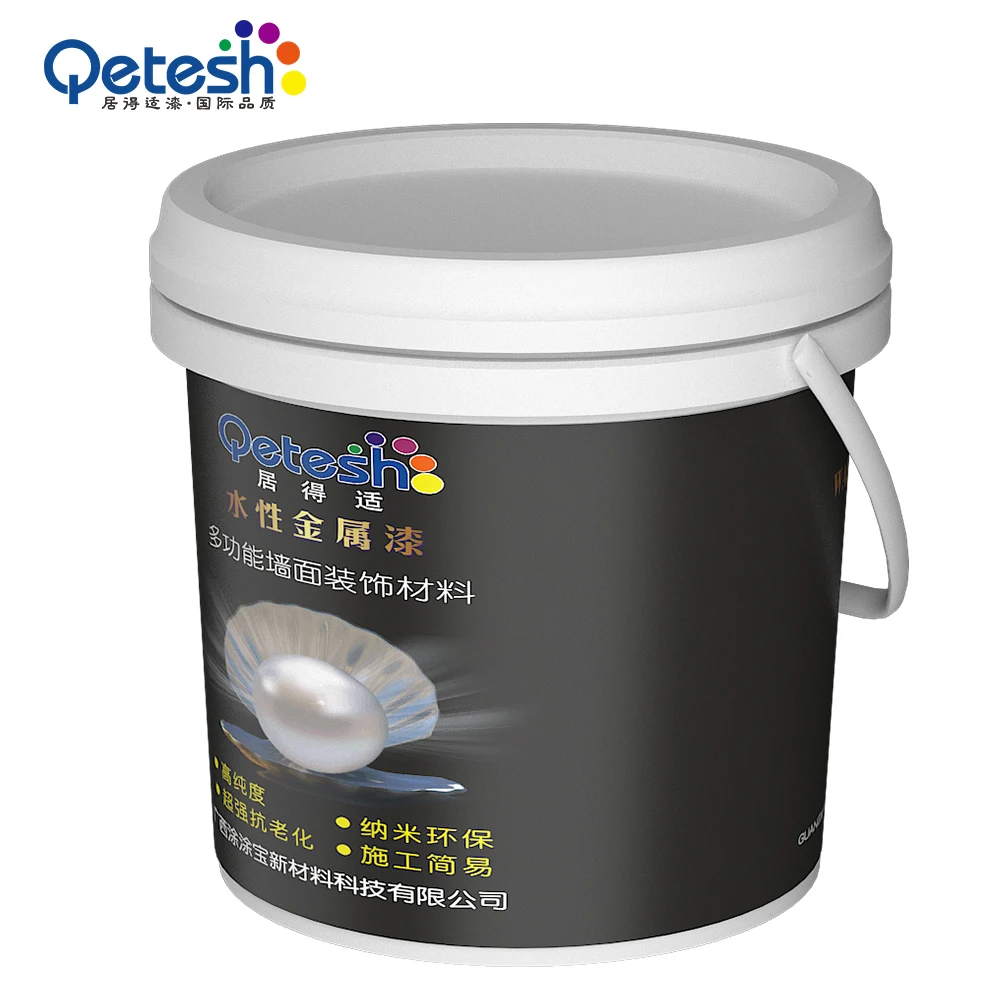 
Customed Colour Quick Drying Good Film Formation Weather Resistance Gold Mica Flakes Paint 