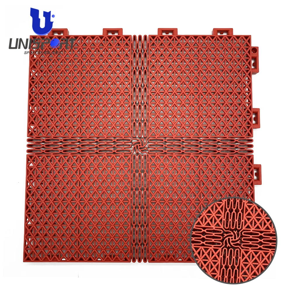 Unisport Outdoor PP Interlocking Sport Flooring Basketball Floor Sports Courts Tile