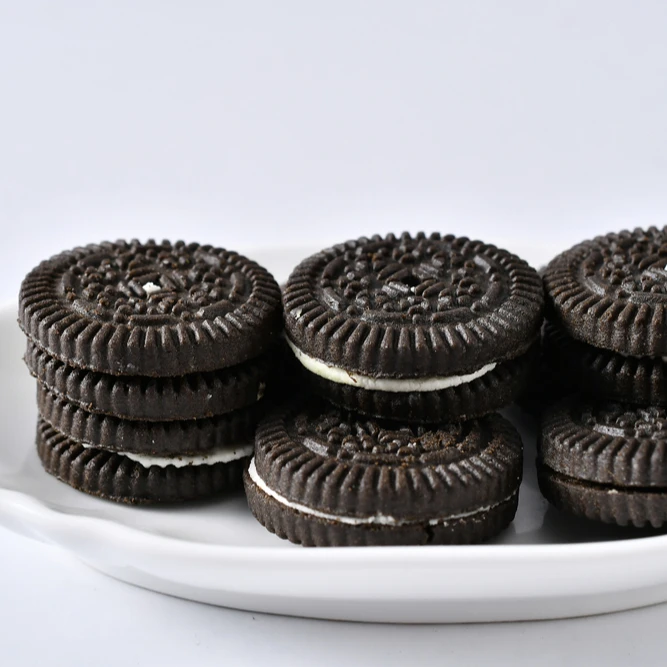 Mini Chocolate Lemon Strawberry Cream Filled Sandwich Cookies Biscuits