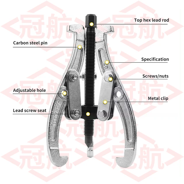 2.7 ton gear puller 6' inch 3-jaw Bearing gear pullers remover for Bearing Removal Workshop Repair