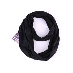 In The Fall And Winter Of Multi-functional Storage Scarf Other Scarves & Shawls Women  Solid Color Fabric Scarf