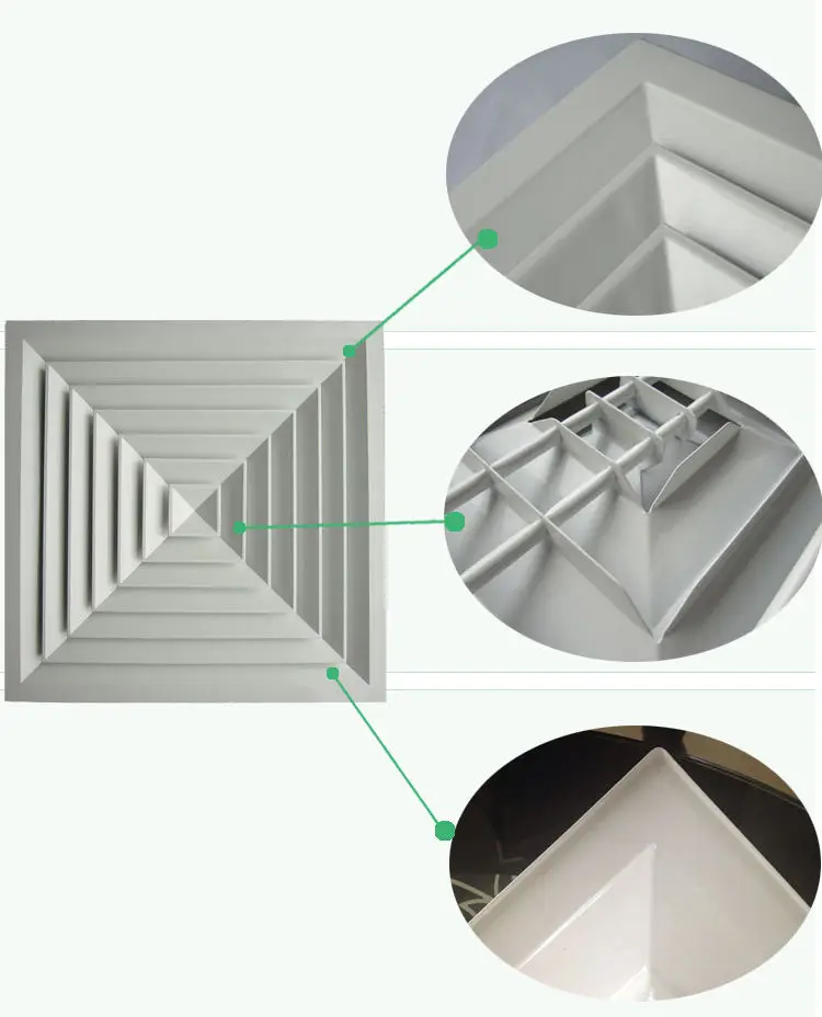 Roof Vent Cover for Hvac Ceiling Vent Covers Car Air Conditioner Duct Louver For Ventilation