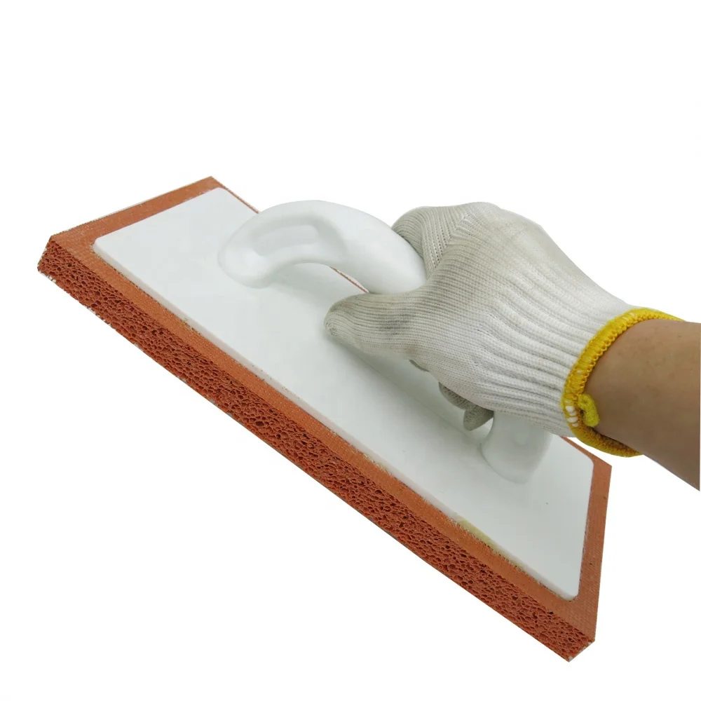 Factory customized Plastic Handle Rubber Grout plastic plastering corner trowel