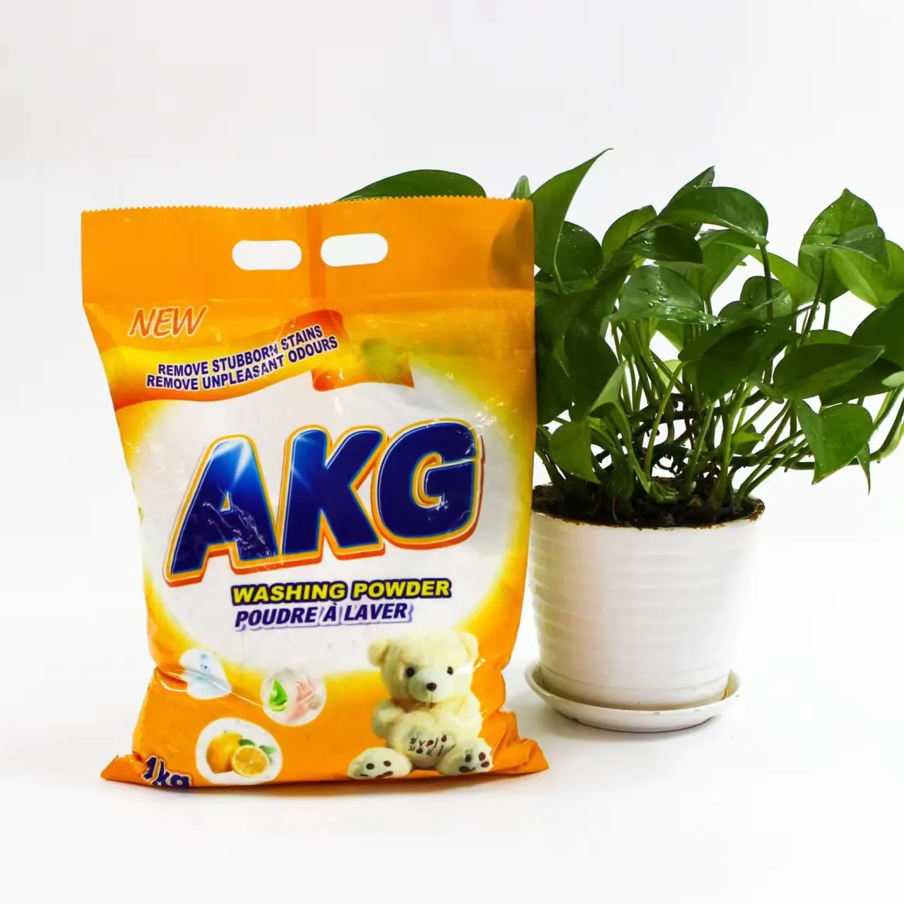 AKG 1kg 2kg 5kg Individually Customized laundry Detergent Soap Washing Powder Packaging Bag