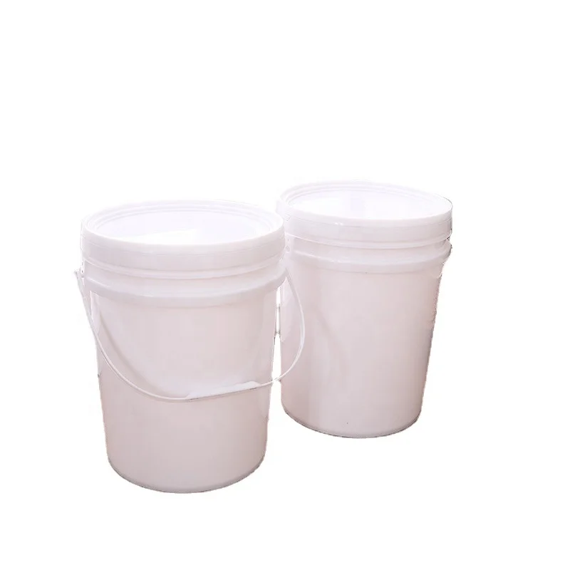 Food grade  20L 25L white pp barrel plastic bucket oil paint wash bucket