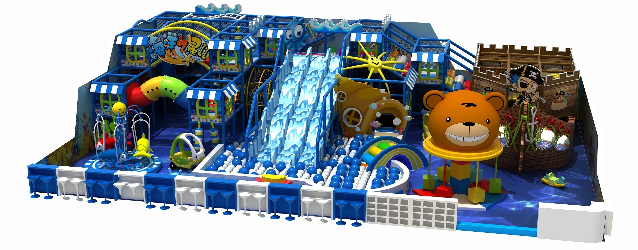 Cheap Price Large Marine Series Soft Playground Equipment Children Indoor Playground kinds playgrounds