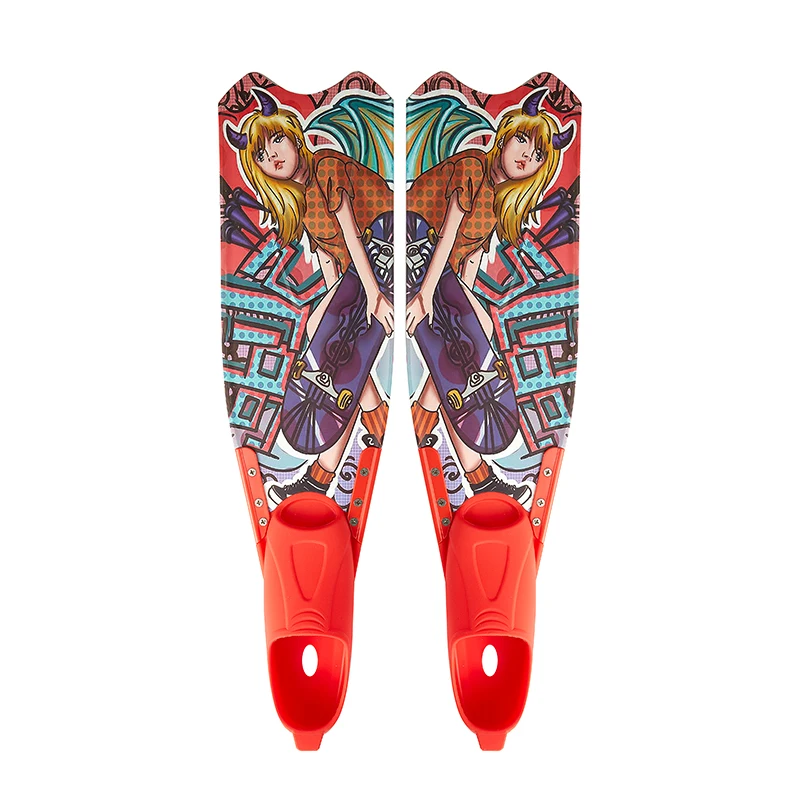 Модные Силиконовые плавники для подводного плавания со съемными плавниками