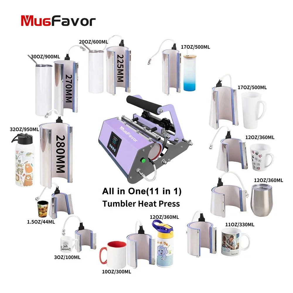 Sublimation Tumblers Mug Press Machine All in one print Skinny Tumbler Heat Press Machine Hot sale 20oz 30oz Tumbler press OEM