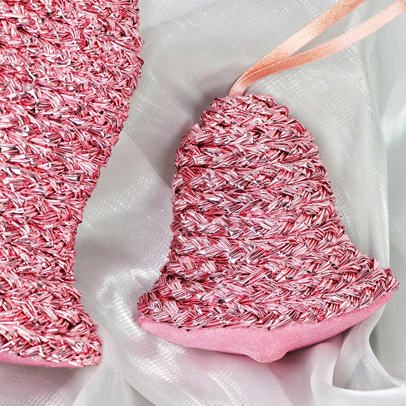 New Design Christmas Decorations Woven Bells  Christmas Toys For Christmas Tree