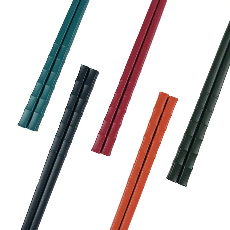 High Quality   Atrovirens color 24cm Chopsticks Deep Green 9.6 inch PET Plastic Chopsticks