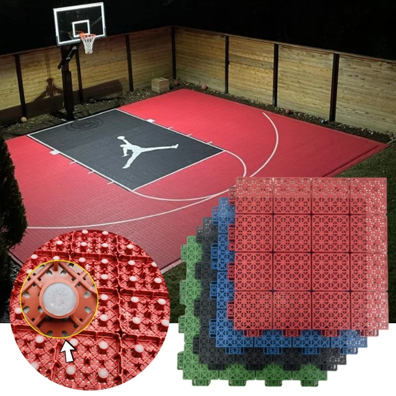 PVC Modular Portable Badminton Table Tennis Pickleball Sport Court Flooring Tiles Basketball Floor
