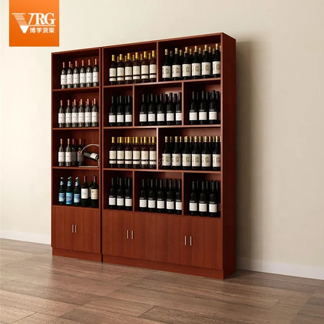 YSshelves supermarket simple tobacco and alcohol display storage storage cabinet 4-story living room shelves wine cabinet