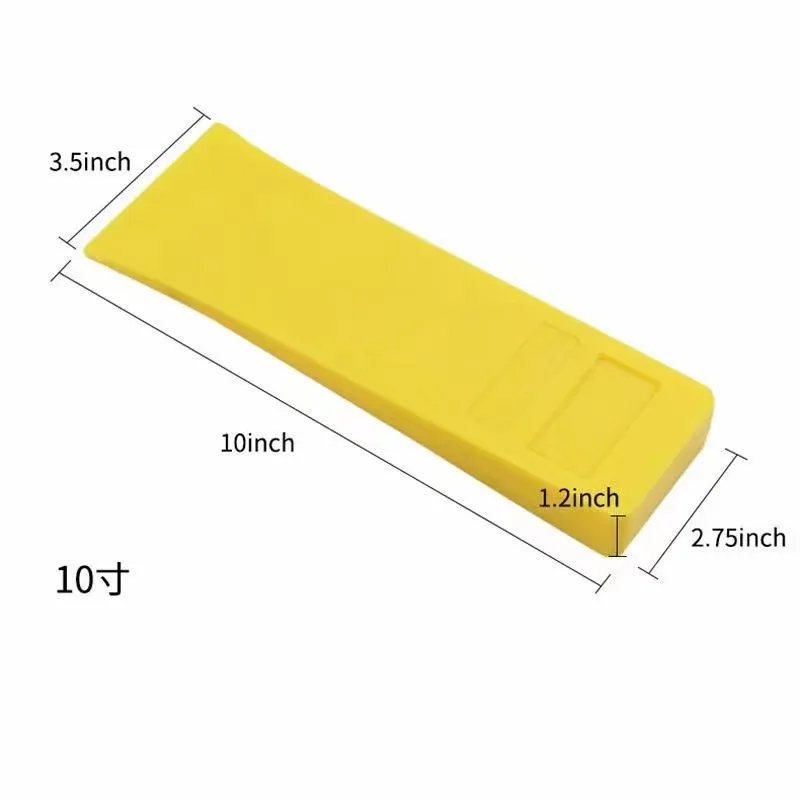 6inch 8inch 10inch ABS plastic material strong durable splitting felling wedge for wood wedges to European market