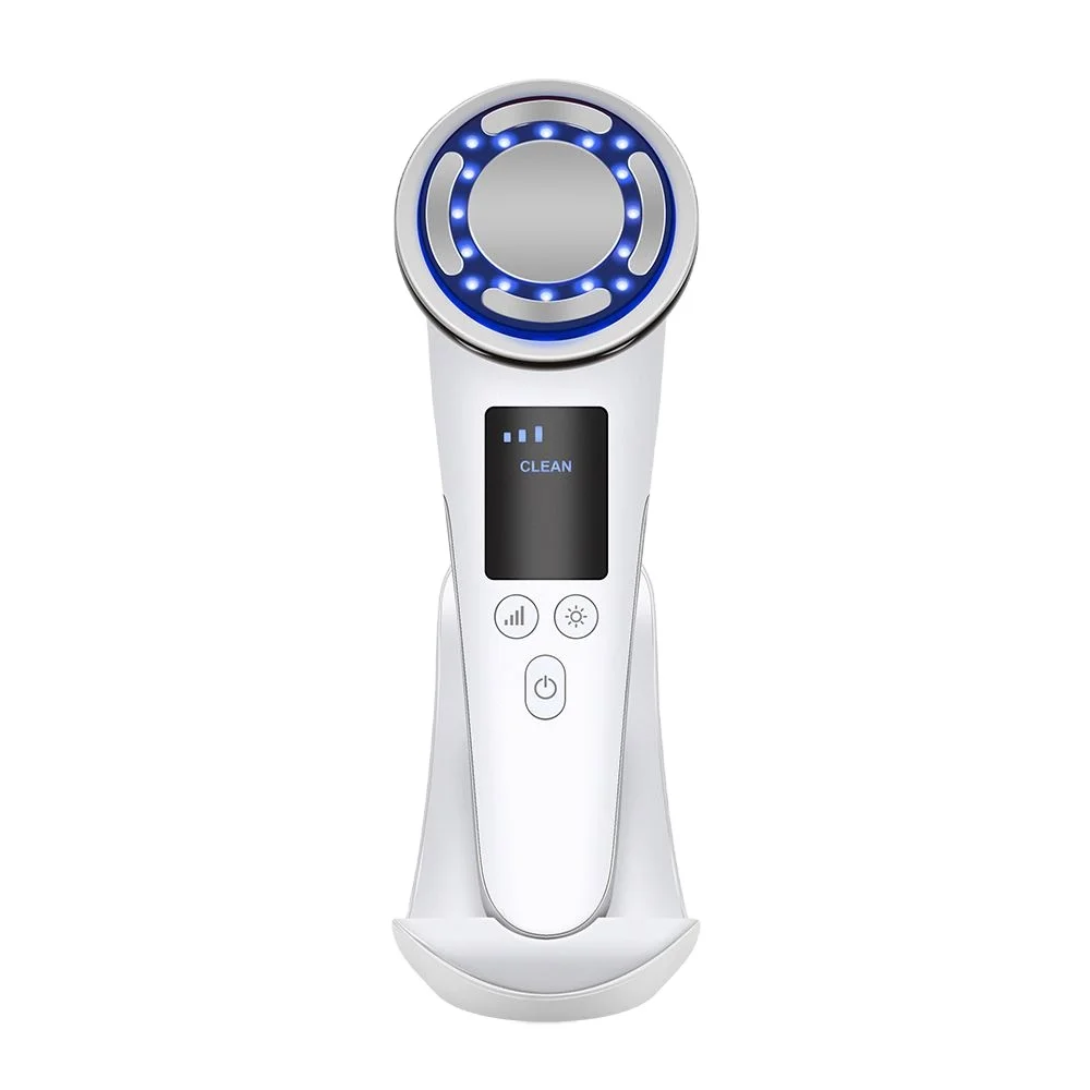 Ultrasonic Face Massager LED Photon Care Galvanic Skin Cleaner Ion Sonic Ultrasound Facial Lift SPA Beauty Device