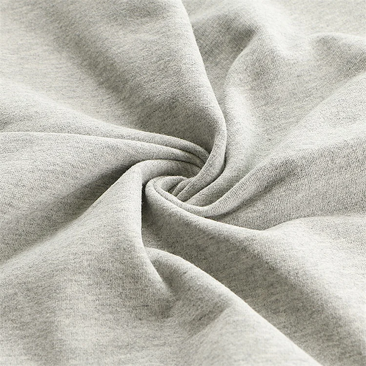 QS5533 Direct Factory Stretchy Comfy Combed Cotton Spandex French Terry Fleece Fabric for Clothing Sweater Hoodie Fleece Fabric