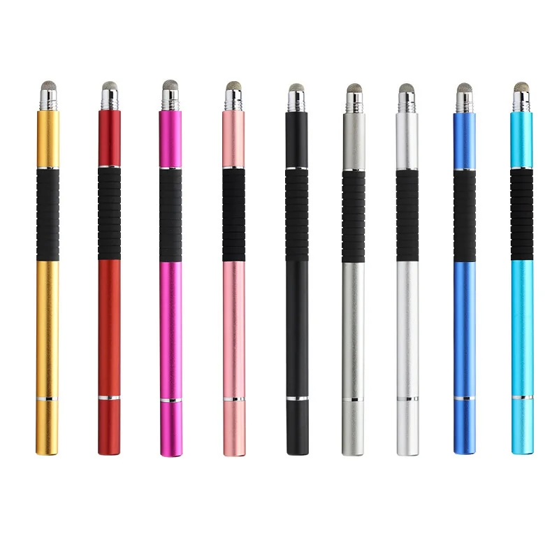 High Quality 3 In 1 Metal Tablet Pen With Neutral Stylus Pen For Tablet Pc For Iphone Ipad Non-active Stylus Ballpoint Pencil