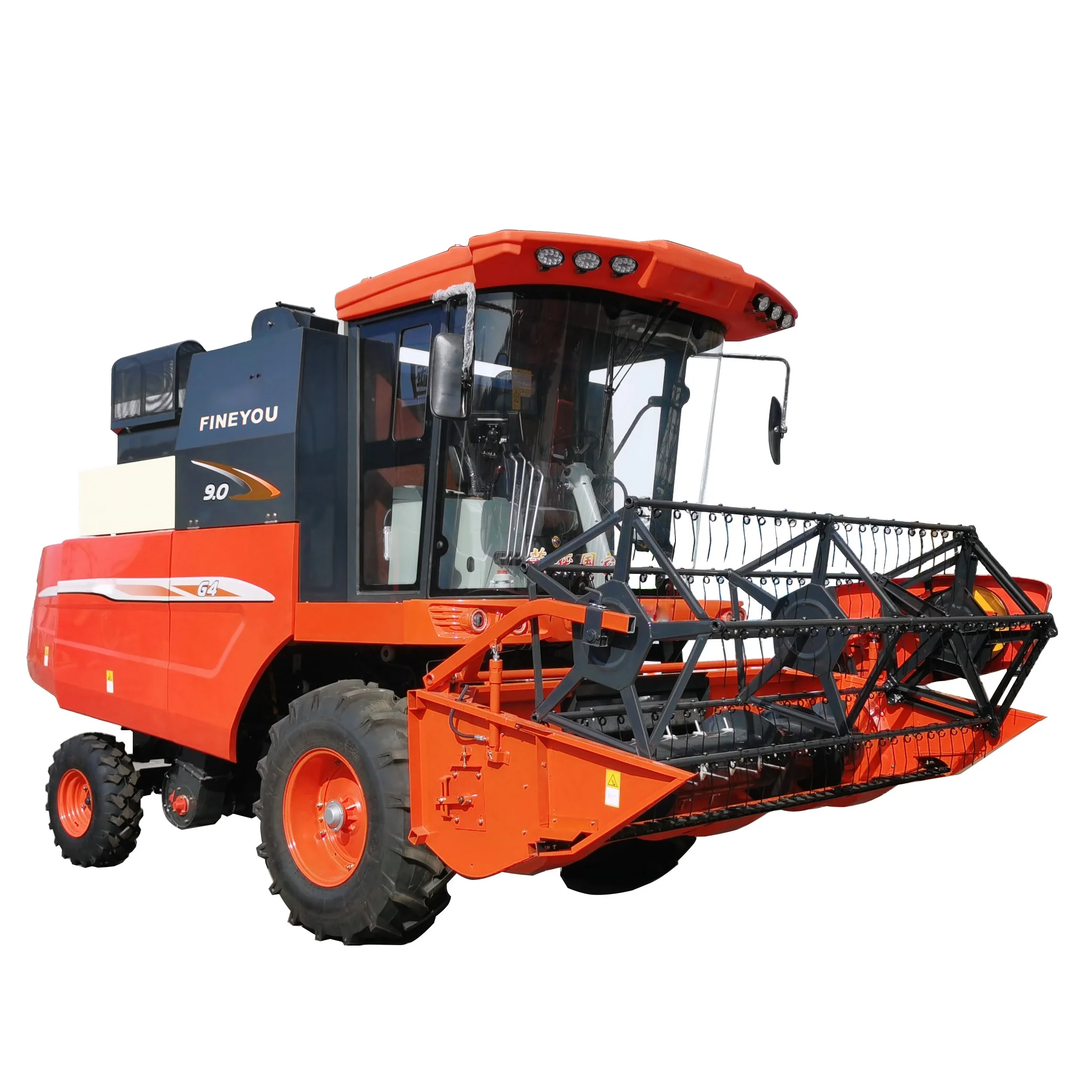 Fineyou Agriculture Grain Machine Mini wheel Wheat Combine Harvester Price for Sale