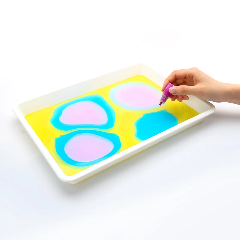 Magic Marbling Paint Art Kit 6 colors Kids DIY Water Coloring  Drawing Toys Stationery Gift Non-toxic magical water painting