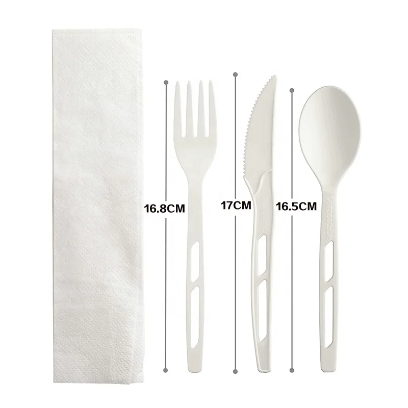 Food Grade Tableware Biodegradable Cpla Ice Cream Spoon Cutlery Fashionable Disposable Spoons