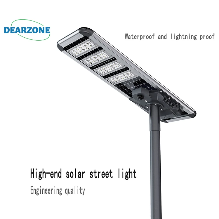 Remote Control Solar Street Light All in One Solar Street Light IP65 Die Cast Aluminum 180lm/w High Lumen 150w 200w 250w 300w 80