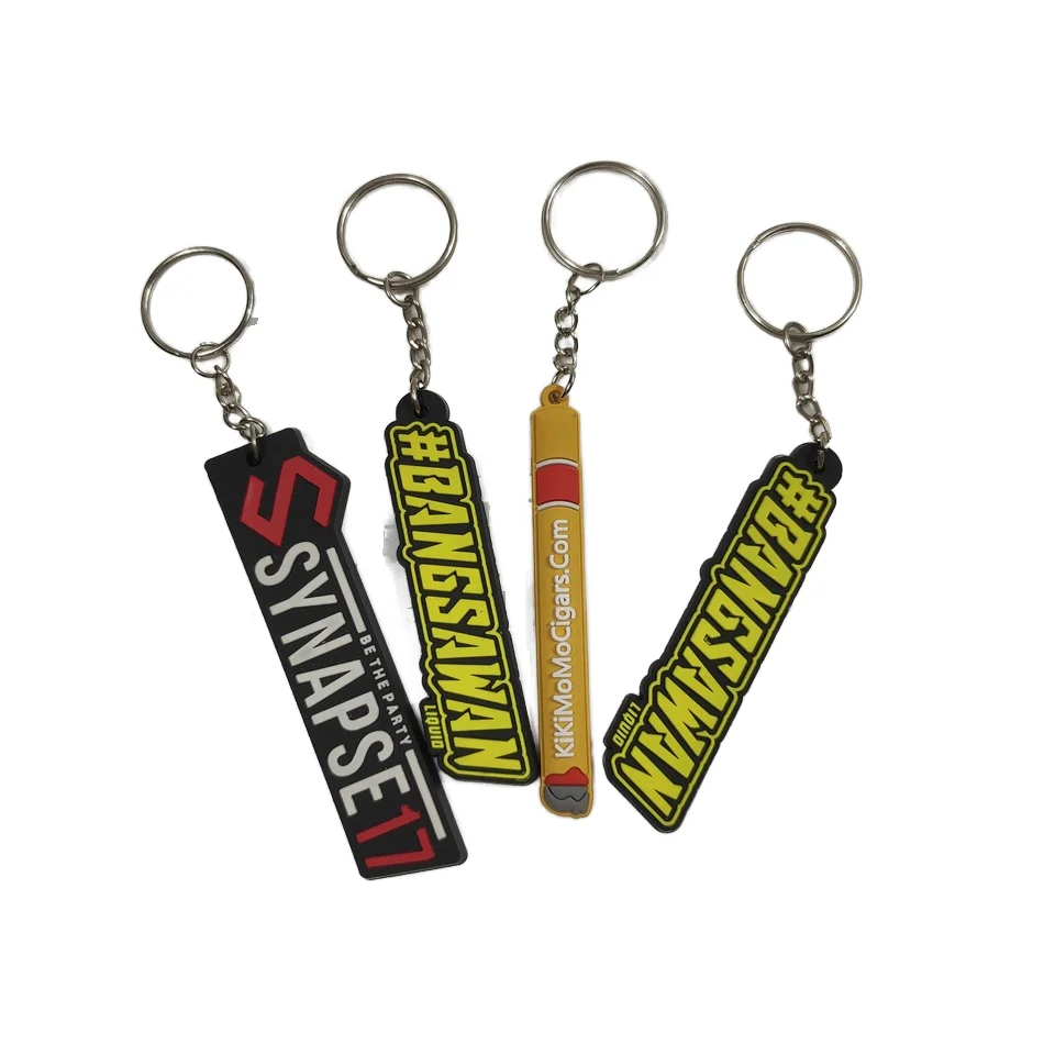 Custom Design 3D Silicone Keying Machine Soft Pvc Rubber Keychain for Souvenir GIfts key chian