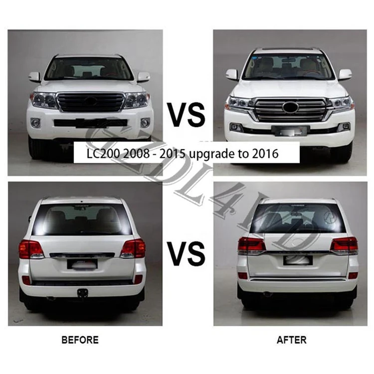 Facelift Body Kits For Land Cruiser Prado 200 08 15 Upgrade To 2016+ FJ200