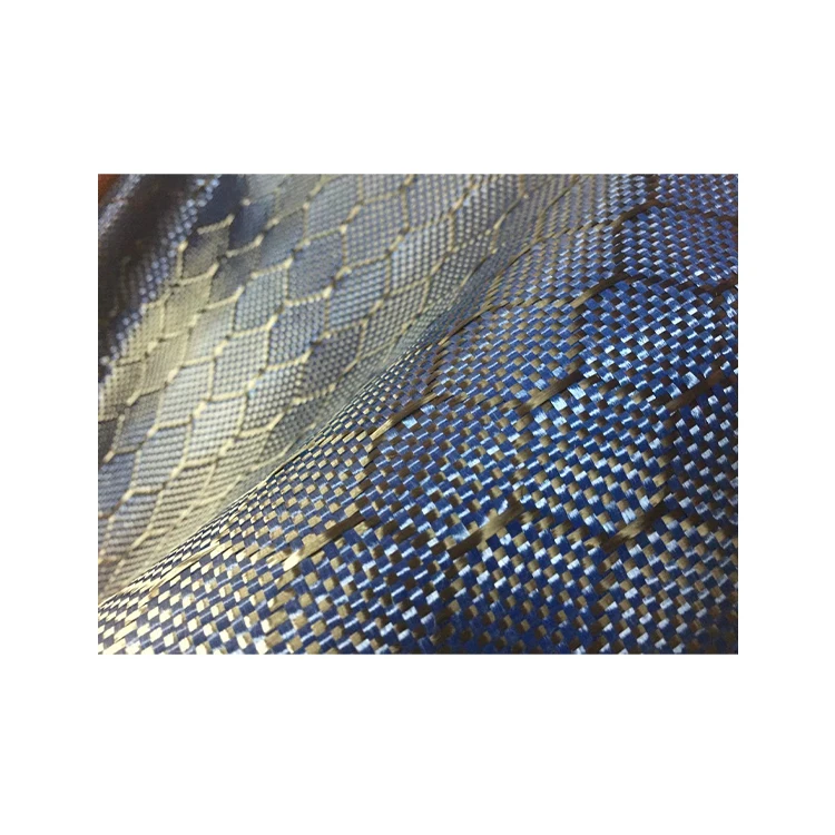 Special colored carbon aramid mixed honeycomb fiber fabric fiber cloth