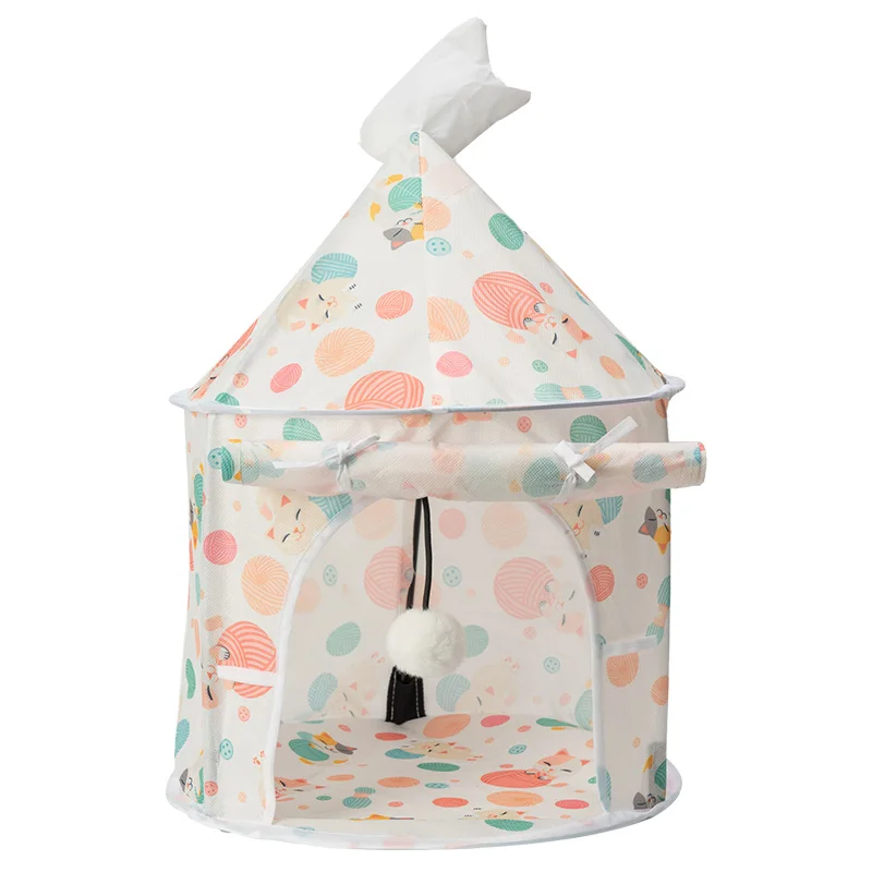 Pet cat tent rolling earthworm can be combined with pet cat toy pet shelter cat supplies