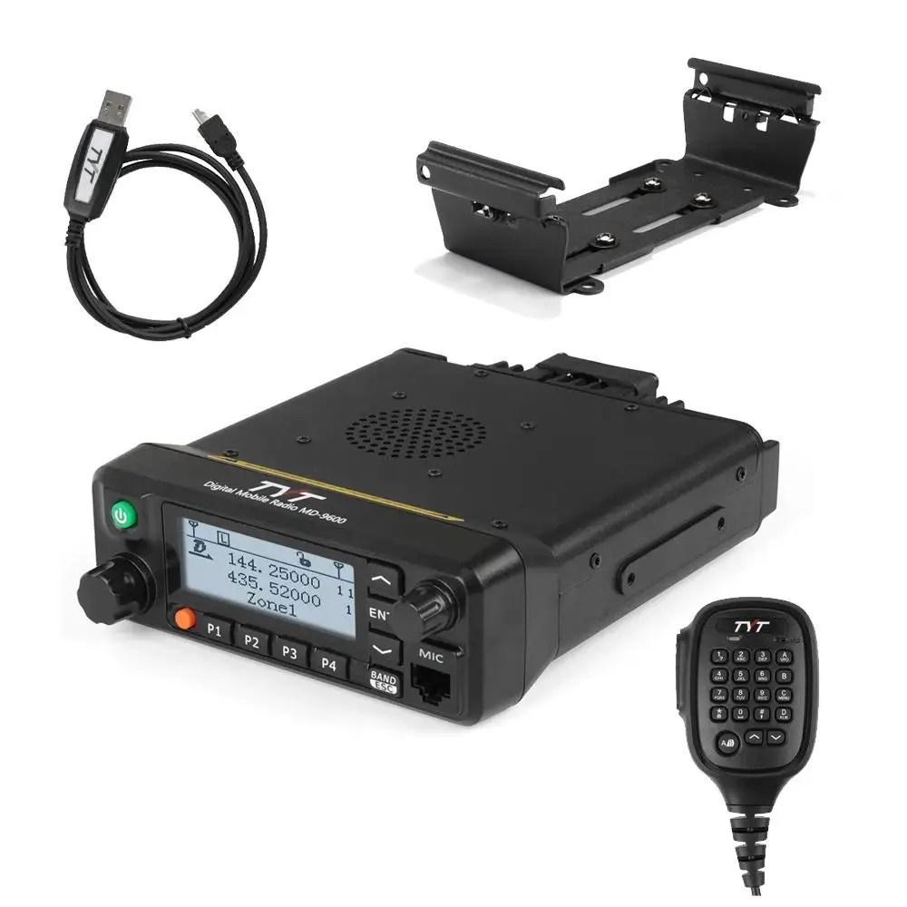 TYT MD-9600 dmr radio dual band, dual display, dual standby 3000 channels 50w output power mobile radio