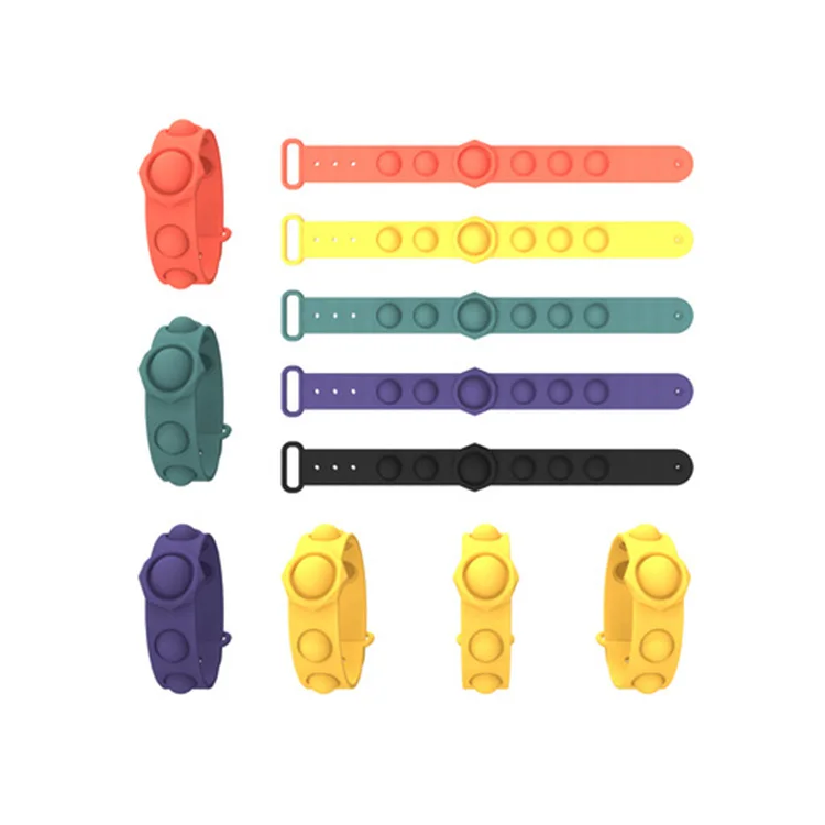 New  Decompression Flip Key Fob Rat Pioneer Puzzle Press Finger Bubble Music Bracelet Decompression Toy