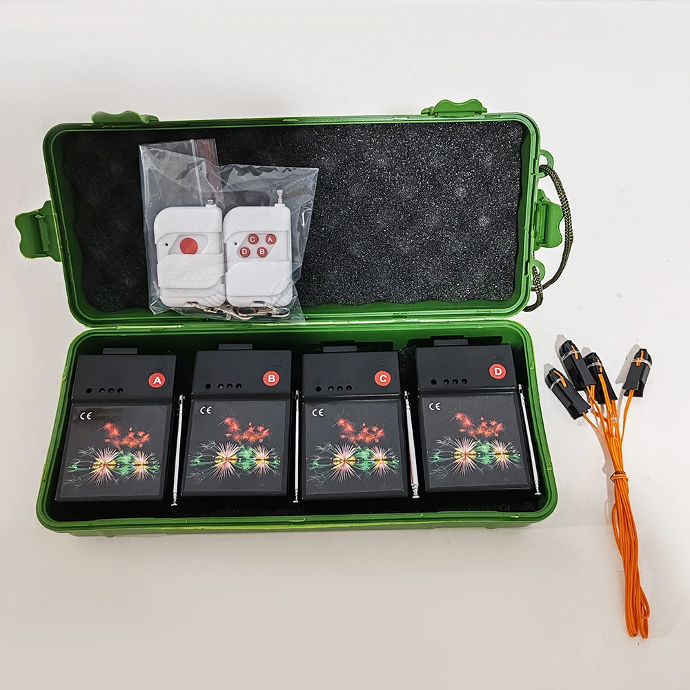 N04 4 Cues Remote Wireless Indoor Stage Controller Rotative Equipment Fireworks Firing System