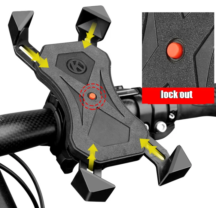 Wholesale 27.5 Inch Bike Holder Phone, Professional MTB Mountain Bike Mobile Phone Holder/*