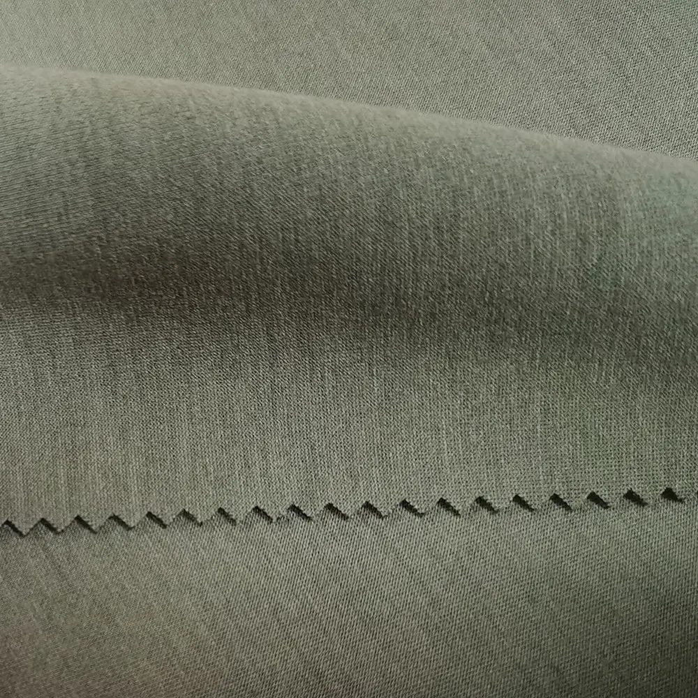 Double faced scuba knitting textile solid 23% polyester 72% rayon 5% spandex fabric