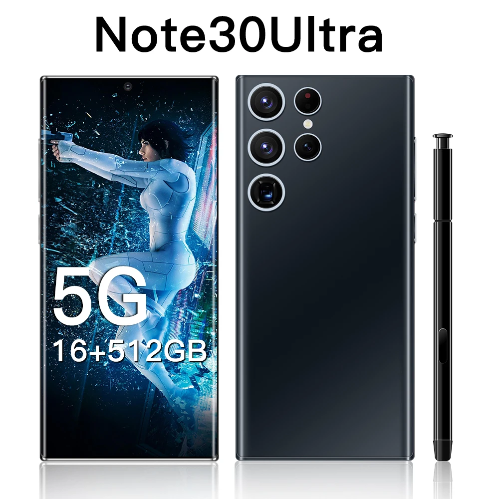 Смартфон Note30 Uetra 6 8 дюйма + 256 ГБ две SIM-карты 6800 мАч