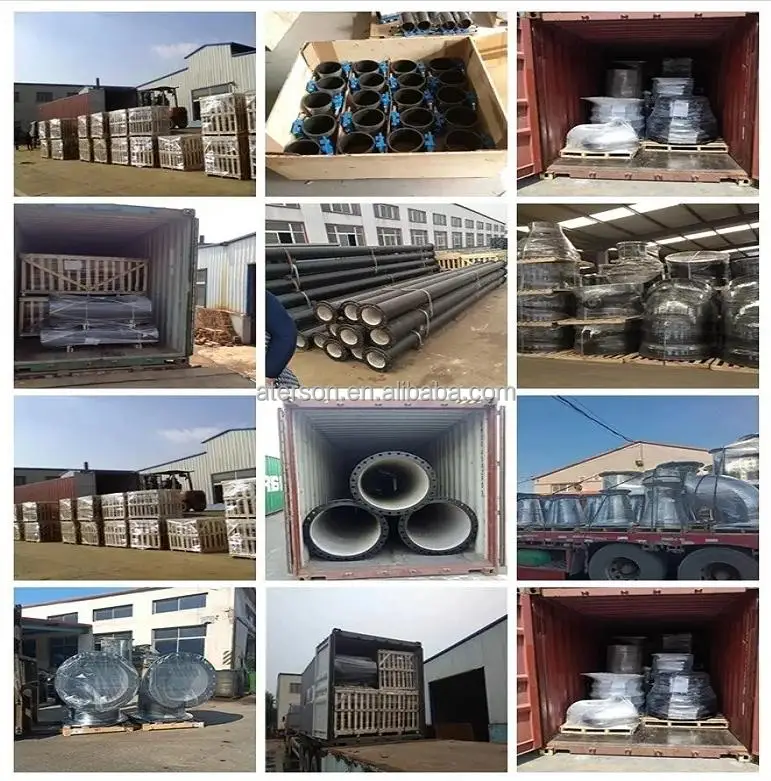 ISO2531 En545 En598 DN80-DN3000 Zinc/Bitumen/Epoxy Flanged Duckfoot 150x90 Ductile Iron Pipe Fitting for Water Supply