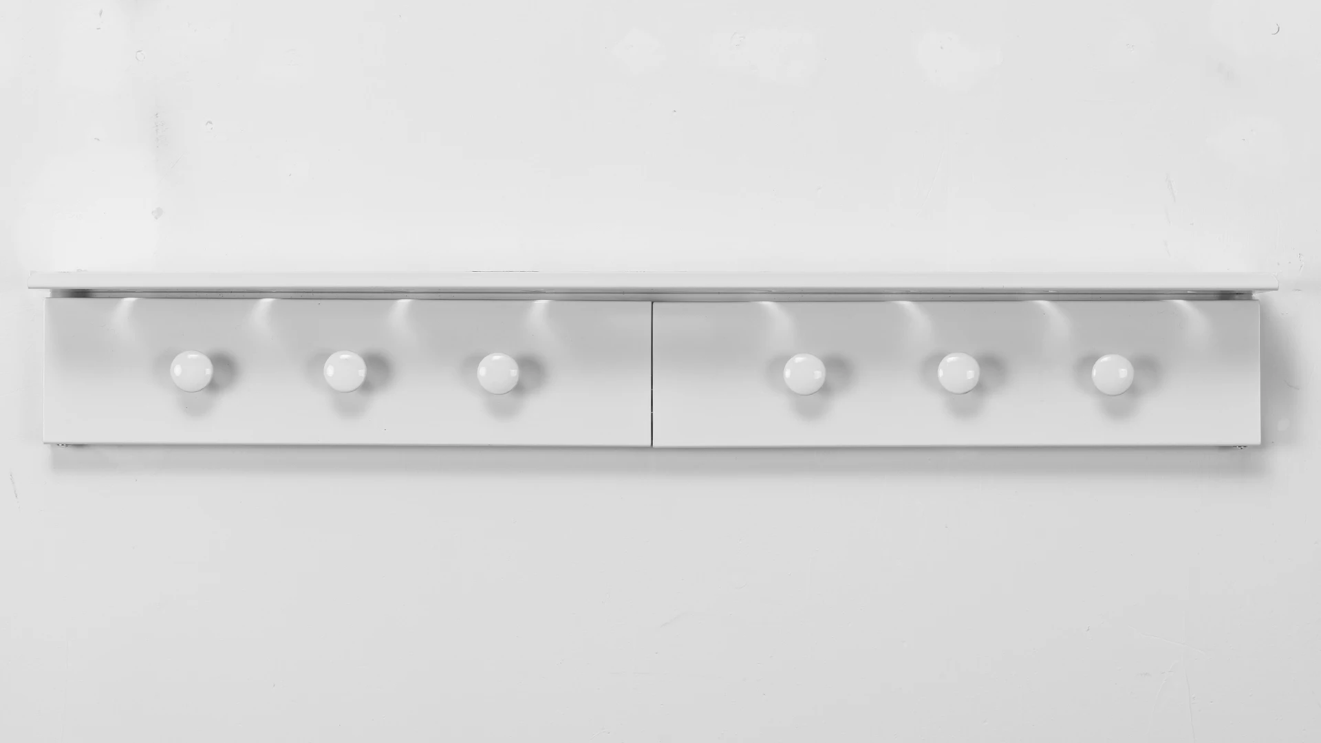 60 cm model for space saving | Wall Mounted dual purpose Clothes Hanger with Round Hooks Folding Type